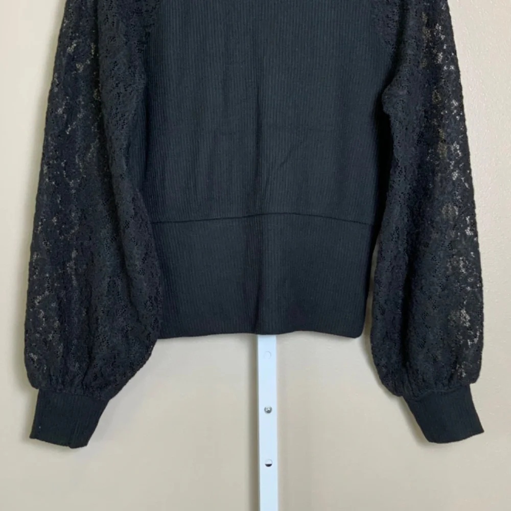 Anthropologie Lace-Sleeve Sweater Top - Picture 15 of 16